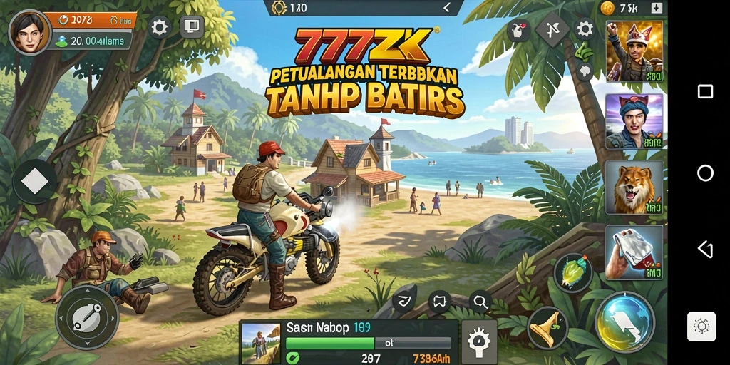 Screenshot 777ZX menampilkan pengalaman Open World yang epik.