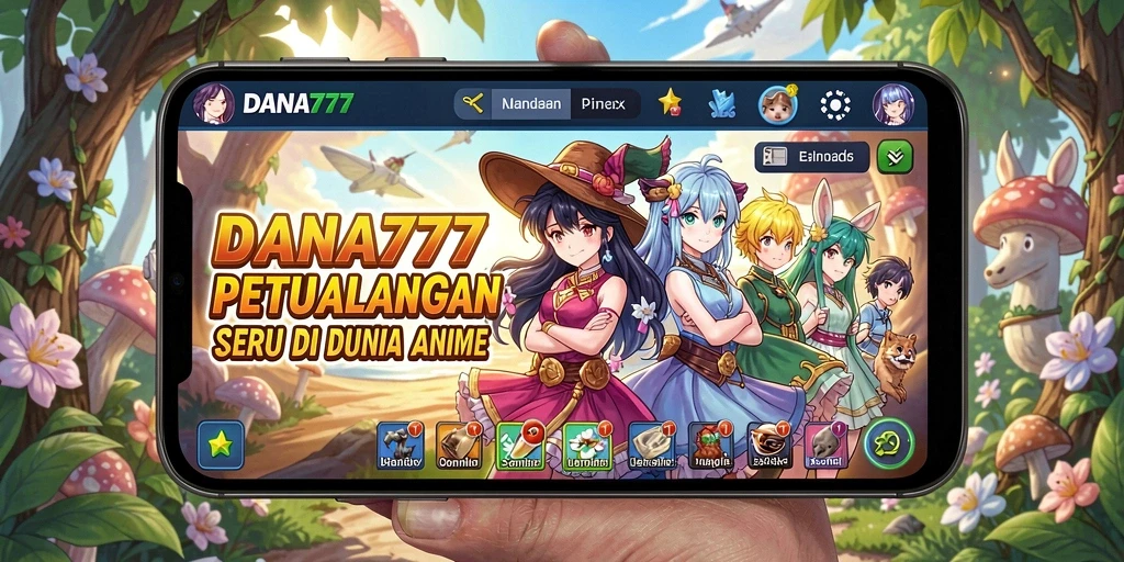 Gameplay DANA777 yang seru dengan karakter anime menarik.