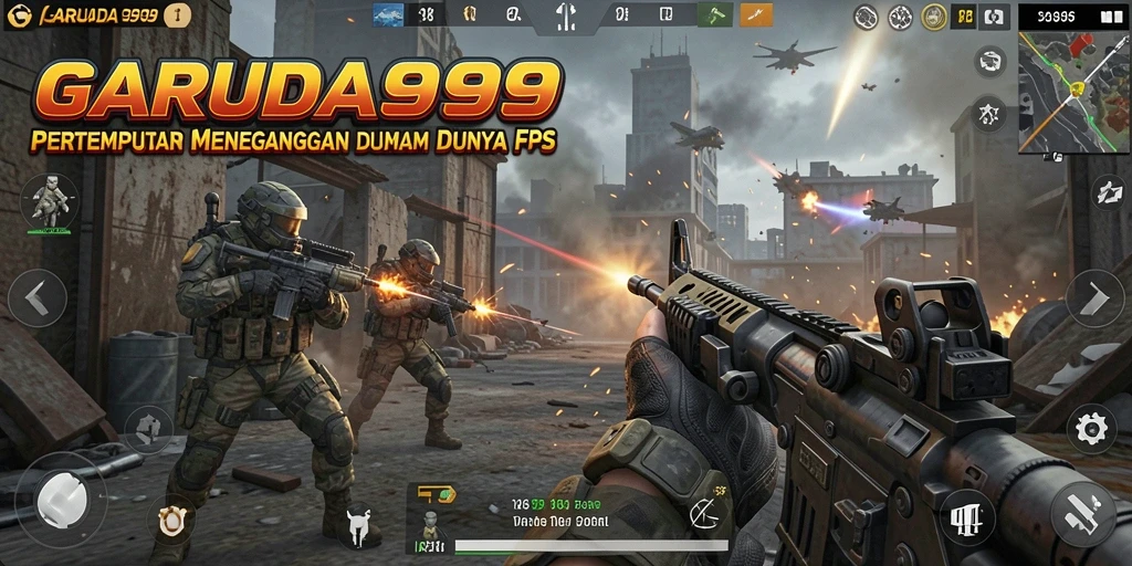 Tampilan gameplay GARUDA999 dengan aksi tembak-menembak yang seru.