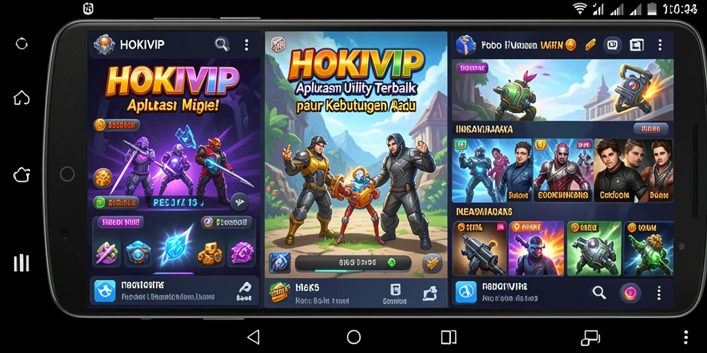 Screenshot HOKIVIP menampilkan antarmuka aplikasi yang membantu pengelolaan Utility.