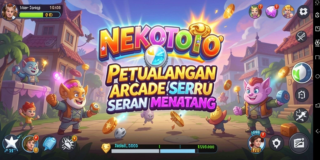 Tampilkan aksi seru dalam gameplay NEKOTOTO dengan karakter yang menggemaskan.