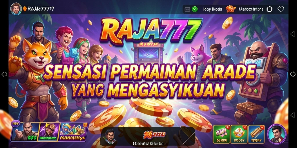 Tampilan gameplay RAJA777 yang menyenangkan dan penuh warna.