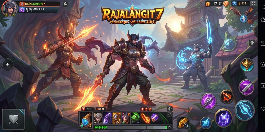 Tampilan gameplay RAJALANGIT77 yang seru dan mendebarkan.