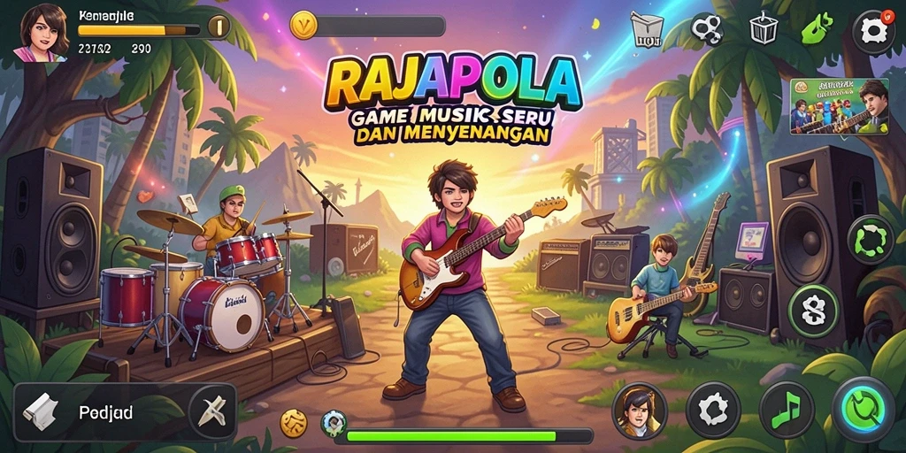 Tampilan gameplay RAJAPOLA yang seru dan mengasyikkan.