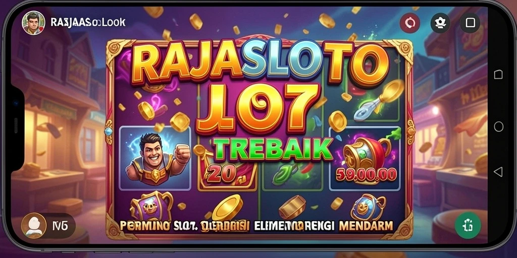 Gameplay seru RAJASLOTO dengan berbagai pilihan slot.