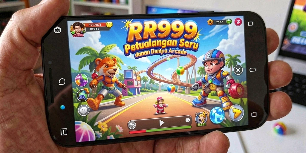 Tampilan gameplay seru dengan karakter menantang dalam RR999.