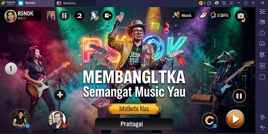 Tampilan gameplay seru dan interaktif RSNOK yang memikat.